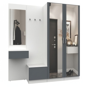 Набор мебели для прихожей "Марсель-112" МР 01-112 В2160 Ш2000 Г420 (ЛД..